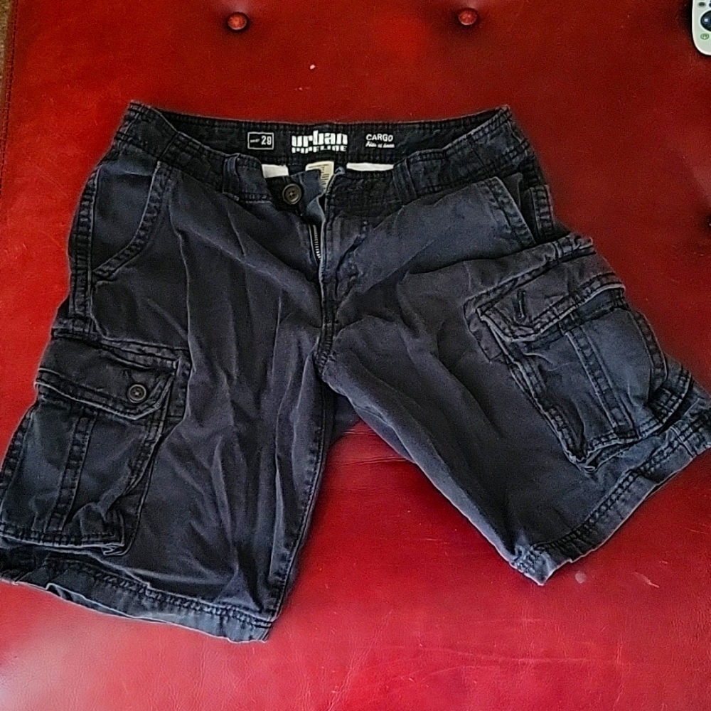 Urban Pipeline Black Cargo Shorts